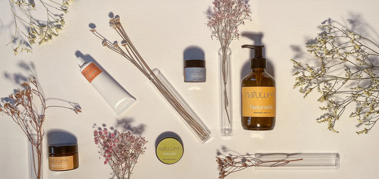 Naturkosmetik-Arrangement